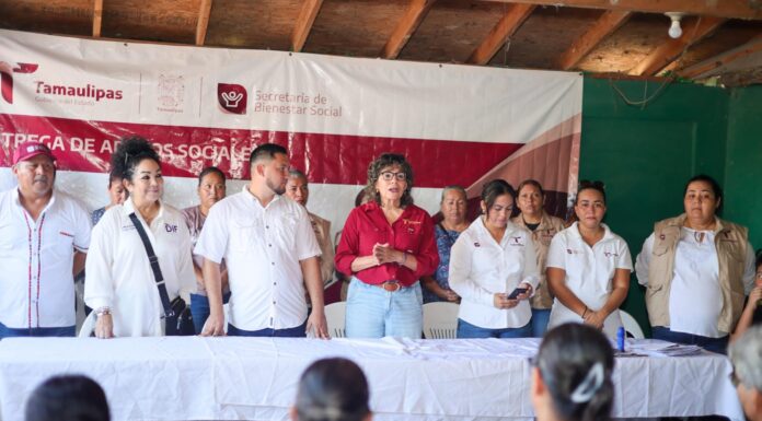 Lleva SEBIEN paquetes alimentarios a Reynosa