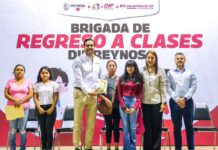 Impulsa educación Carlos Peña Ortiz con Brigada de Regreso a Clases DIF-Reynosa