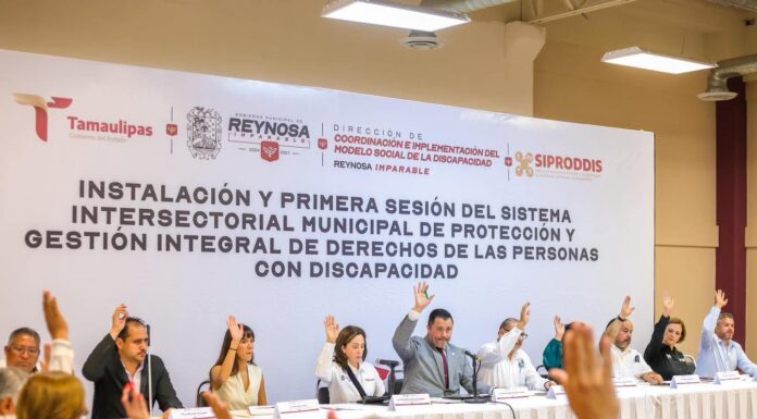 Gobierno de Reynosa sensible e incluyente instaló Sistema Intersectorial Municipal de Protección y Gestión Integral de Derechos de Personas con Discapacidad