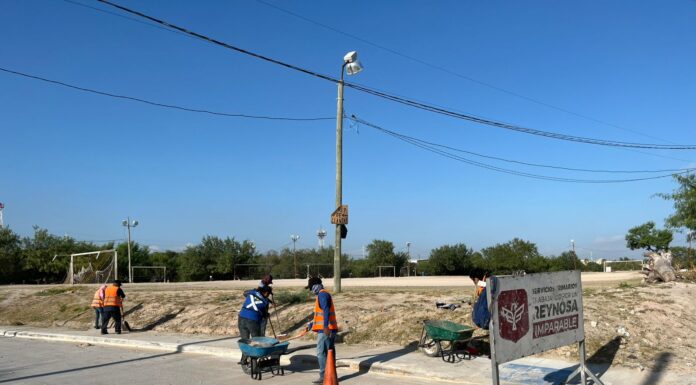 Refuerza Gobierno de Reynosa actividades de mantenimiento de la vía pública