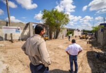Construye Gobierno de Carlos Peña Ortiz pavimentación hidráulica en la colonia Hidalgo