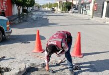 Reemplazó COMAPA brocales en distintos sectores de la ciudad