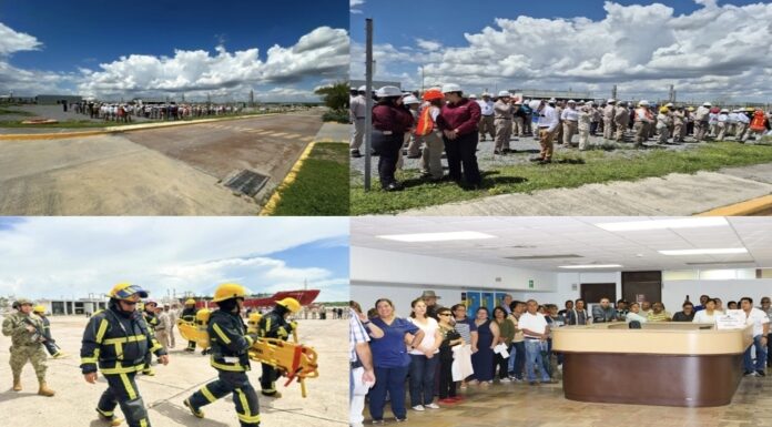 Instalaciones de Pemex participan en el Segundo Simulacro Nacional 2025