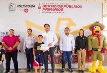 Reconoció Alcalde de Reynosa a Guardianes del Orden en la Escuela Primaria Moctezuma