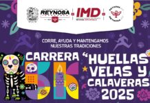 Invita el Gobierno de Reynosa a participar en la carrera 5K Huellas, Velas y Calaveras 2025
