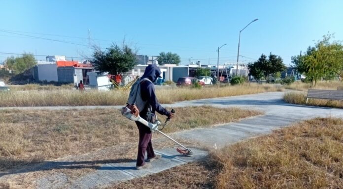 Efectúa Gobierno de Carlos Peña Ortiz actividades de limpieza y mantenimiento de Reynosa