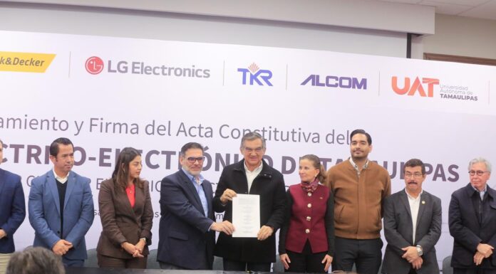 Tamaulipas hace historia con la creación del primer Clúster Eléctrico–Electrónico de México