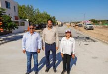 Avanza pavimentación del Gobierno de Carlos Peña Ortiz en la Ernesto Zedillo