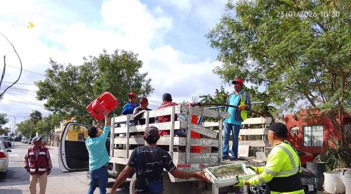 Logra colaboración vecinal exitosa jornada de descacharrización en Rincón de las Flores