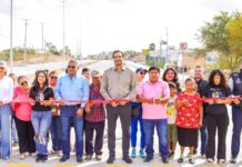 Inauguraron Alcalde y familias de Puerta Sur y Nuevo México la calle Morelos