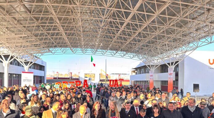 UAT y Gobierno de Nuevo Laredo inauguran obras en la nueva Preparatoria