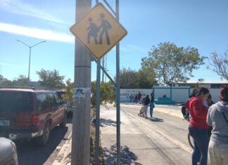 Instaló Gobierno de Reynosa, señalización que cuida a los estudiantes