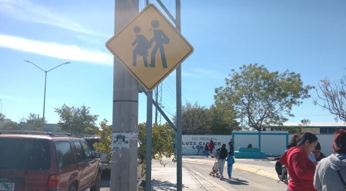 Instaló Gobierno de Reynosa, señalización que cuida a los estudiantes