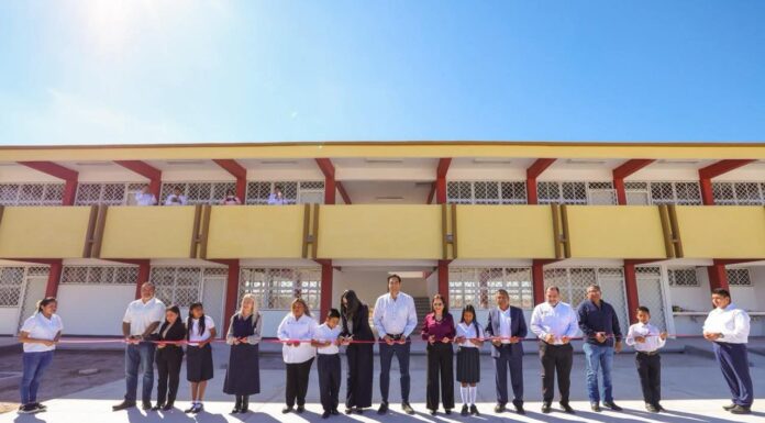 Inauguró Alcalde Carlos Peña Ortiz nueva Secundaria General