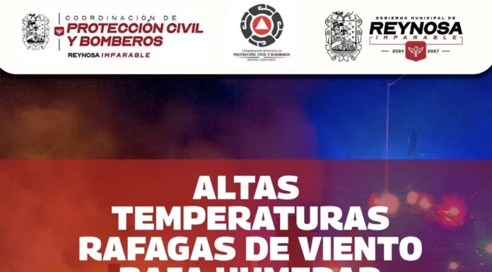 Exhorta Alcalde de Reynosa a evitar riesgos de incendio