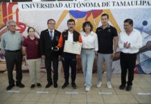 Recibe rector de la UAT reconocimiento de la Federación Mexicana de Judo