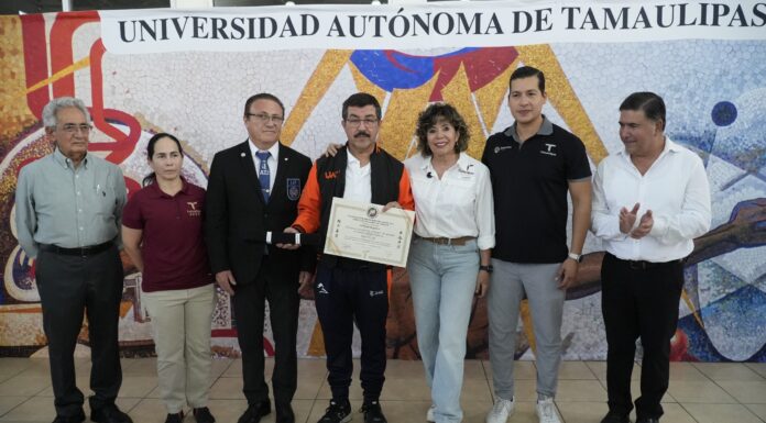 Recibe rector de la UAT reconocimiento de la Federación Mexicana de Judo