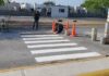 Pinta Gobierno Municipal de Reynosa cruce peatonal escolar