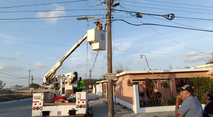 Rehabilita Gobierno de Reynosa alumbrado público en toda la ciudad