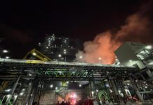 Sofoca Pemex incendio en Planta Coquizadora de Refinería Olmeca