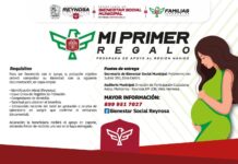 Inició Gobierno de Carlos Peña Ortiz entrega del programa «Mi Primer Regalo»