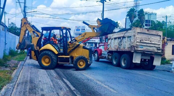 Rehabilitó Gobierno de Reynosa pavimento de la calle José de Escandón