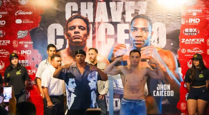 Dan el kilo; Carlos Peña Ortiz y Julio César Chávez atestiguaron pesaje para el gran combate