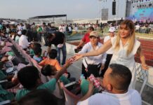 Acompañó la senadora Maki Ortiz a 15 mil asistentes al «Día del Niño 2026»