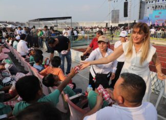 Acompañó la senadora Maki Ortiz a 15 mil asistentes al «Día del Niño 2026»