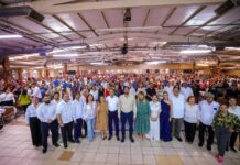 Celebró el Alcalde Carlos Peña Ortiz junto a la Senadora Maki Esther Ortiz Domínguez festejo del «Día del Maestro 2026» ante miles de docentes