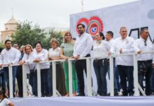 Acompañó la senadora Maki Ortiz a 20 mil trabajadores de Reynosa en su desfile del 1 de Mayo