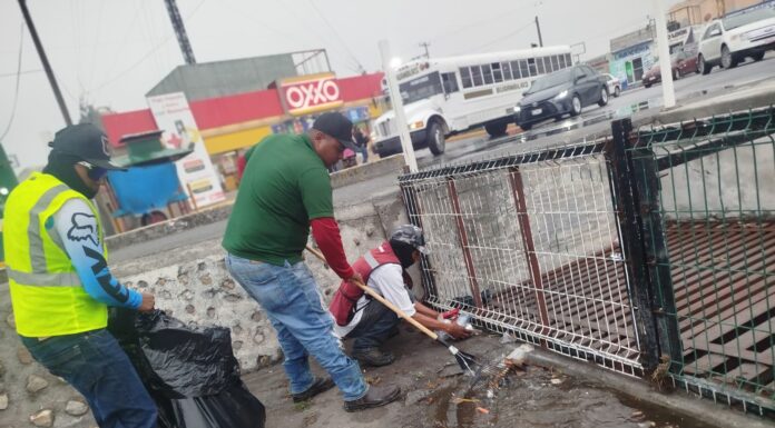 Reforzó Servicios Públicos de Reynosa limpieza y reparación de rejillas pluviales