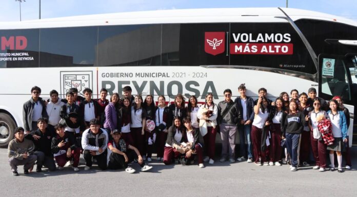 Apoya Gobierno de Reynosa traslado a competencias a instituciones educativas y deportivas
