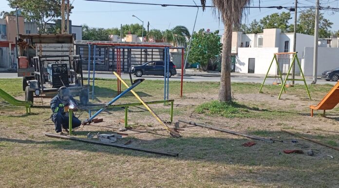 Incrementó Carlos Peña Ortiz el mantenimiento y rehabilitación de plazas públicas en Reynosa