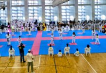 Fue sede el Polideportivo de la 1era. Edición de Técnicas de Combate de Taekwondo
