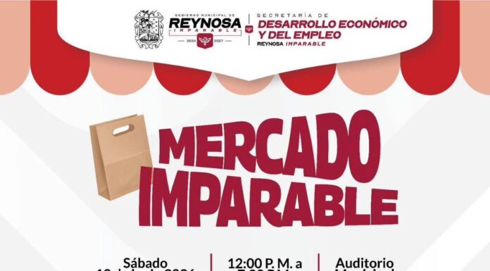 Ofrecerá Mercado Imparable productos de más de 60 emprendedores en Reynosa