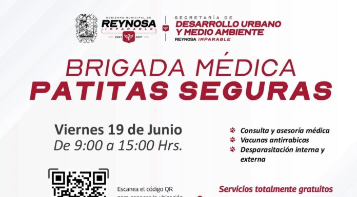 El Alcalde Carlos Peña Ortiz invita a la Brigada Médica «Patitas Seguras»