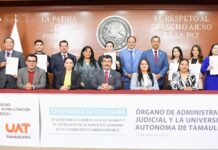 Estudiantes de excelencia de la UAT concluyen estancia en el Órgano de Administración Judicial