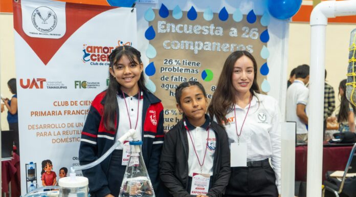 Con asesoría de la UAT alumnas de primaria crean filtro ecológico de agua
