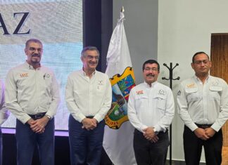 Rector de la UAT presenta avances del Atlas de Riesgos ante el gobernador en la Mesa de Paz