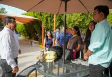 Rector de la UAT supervisa avances de obras de remodelación en la Facultad de Derecho Victoria