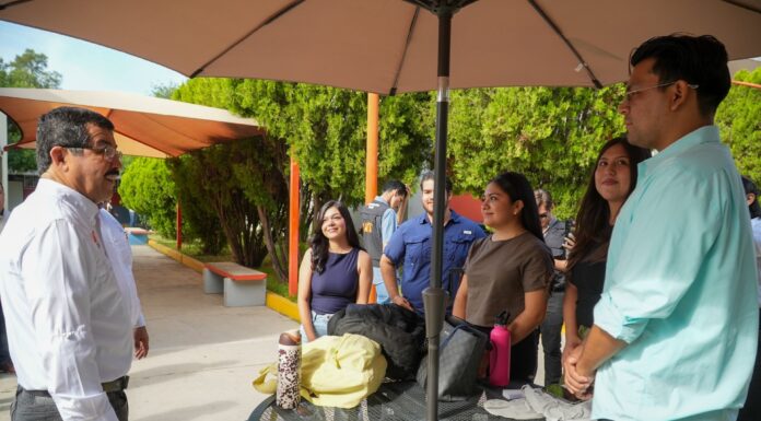 Rector de la UAT supervisa avances de obras de remodelación en la Facultad de Derecho Victoria