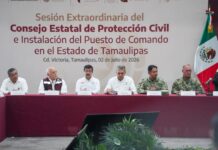 Participa rector de la UAT, Dámaso Anaya, en la instalación del Puesto de Comando Interinstitucional contra Ciclones