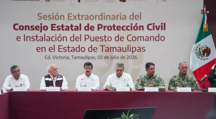 Participa rector de la UAT, Dámaso Anaya, en la instalación del Puesto de Comando Interinstitucional contra Ciclones