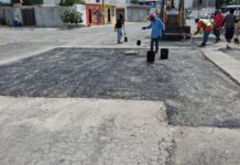 Intensificó Servicios Públicos trabajo de bacheo en Reynosa