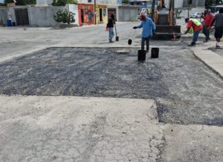 Intensificó Servicios Públicos trabajo de bacheo en Reynosa