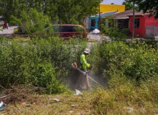 Aplicó Servicios Públicos programa de limpieza en Villas de Diamante