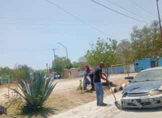 Realiza Gobierno Municipal labores de mantenimiento en plazas públicas