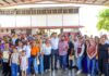 Recibieron familias de La Cañada a Carlos Peña Ortiz y el programa Subsidio del Agua