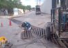 Reparó Servicios Públicos rejilla pluvial en carretera Reynosa a Río Bravo